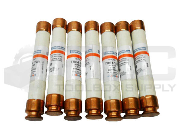 LOT OF 7 NEW FERRAZ SHAWMUT TRS4-1/2R TRI-ONIC FUSE 4-1/2A 600V AC/DC