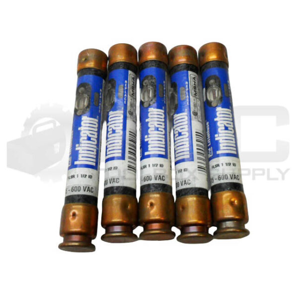 LOT OF 5 LITTELFUSE FLSR 1 1/2 ID INDICATOR FUSE 1-1/2A 75-600VAC