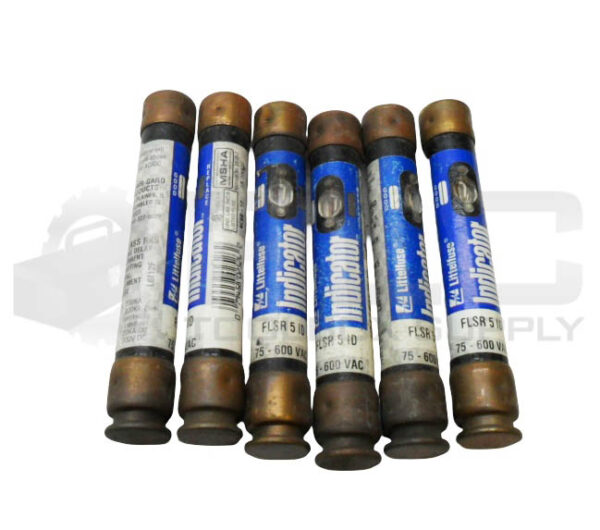 LOT OF 6 LITTELFUSE FLSR 5 ID INDICATOR FUSE 5A 600VAC