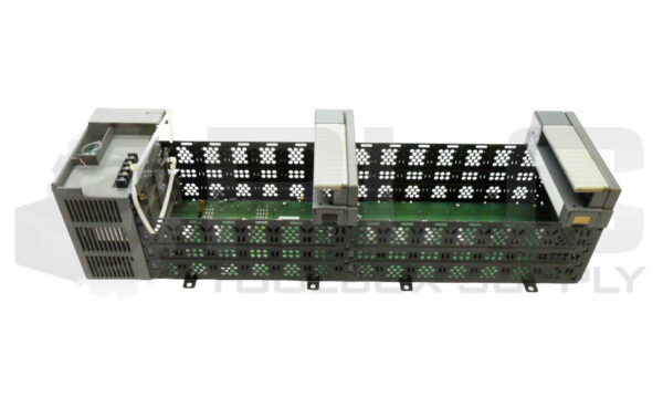 ALLEN BRADLEY 1746-P2 /C POWER SUPPLY W/ 1746-A13 SER B 13-SLOT RACK *READ*