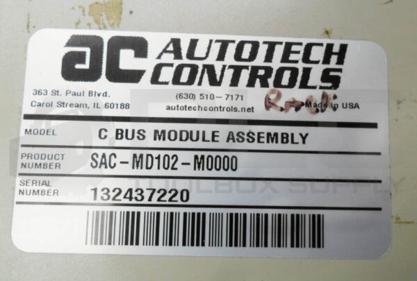 AUTOTECH CONTROLS SAC-MD102-M0000 C BUS MODULE ASSEMBLY *READ* - Image 6