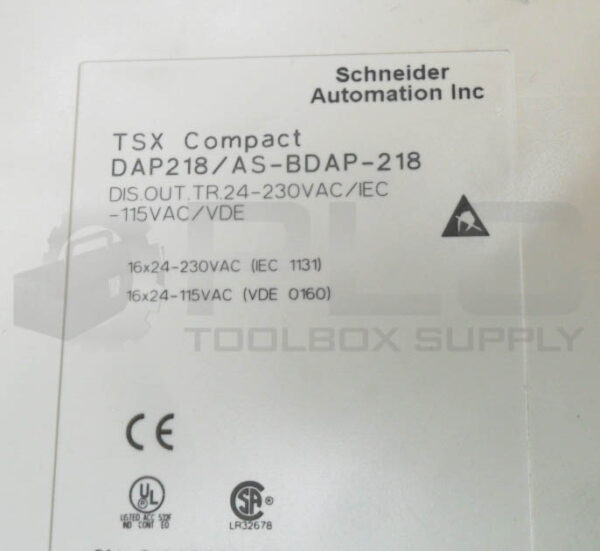 SCHNEIDER AUTOMATION DAP218/AS-BDAP-218 OUTPUT MODULE 24-230VAC - Image 5