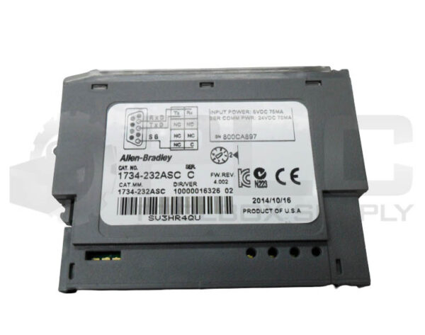 ALLEN BRADLEY 1734-232ASC /C INTERFACE MODULE 5-24VDC - Image 3