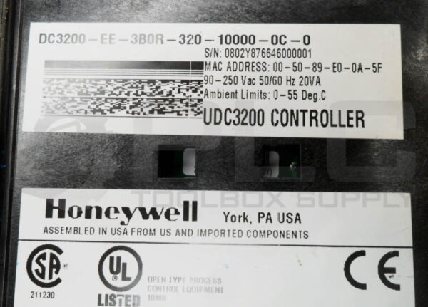HONEYWELL DC3200-EE-3B0R-320-10000-0C-0 CONTROLLER UDC3200 90-250VAC 50/60HZ - Image 5