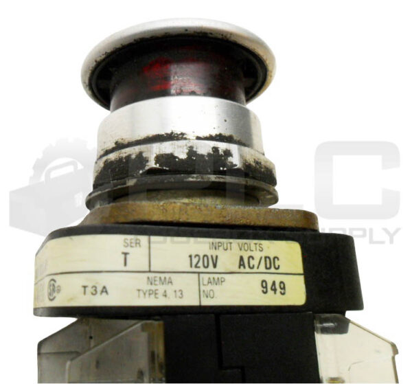 ALLEN BRADLEY 800T-FXQ10 A1 /T PUSH BUTTON W/ 800T-XA /D CONTACT BLOCK - Image 6