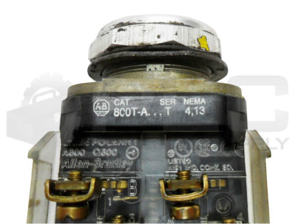 LOT OF 2 ALLEN BRADLEY 800T-A... /T PUSH BUTTON W/ (2) 800-XA /D CONTACT BLOCK - Image 6