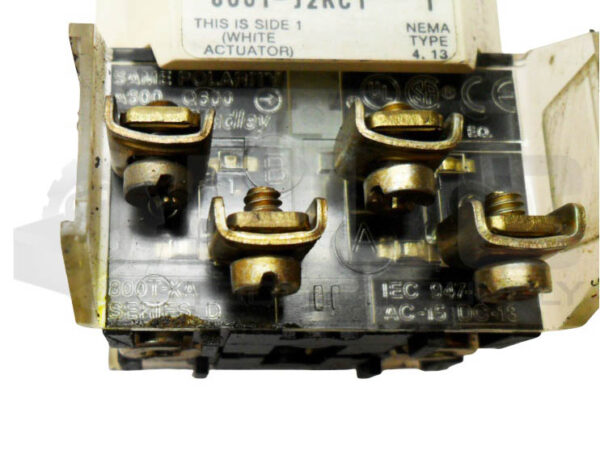 ALLEN BRADLEY 800T-J2KC1 /T SELECTOR SWITCH W/ (2) 800T-XA /D CONTACT BLOCK - Image 5