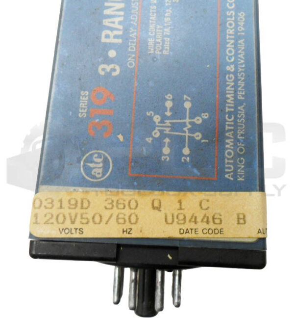 ATC 0319D 360 Q 1 C TIME DELAY RELAY 120V 50/60HZ - Image 5