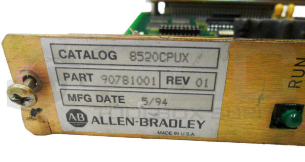 ALLEN BRADLEY 8520CPUX CIRCUIT BOARD 90781001 900407 - Image 5