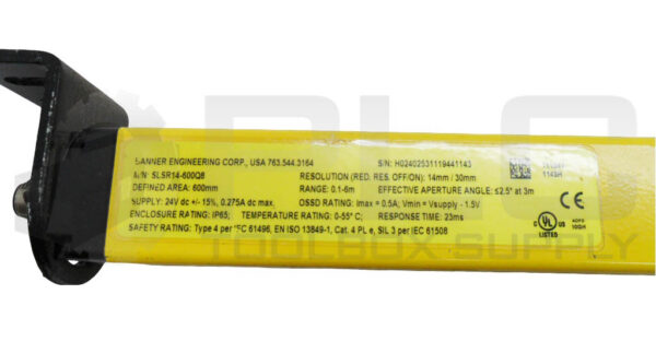 BANNER SLSR14-600Q8 EZ SCREEN LIGHT CURTAIN RECEIVER 0.1-6M 24VDC - Image 5