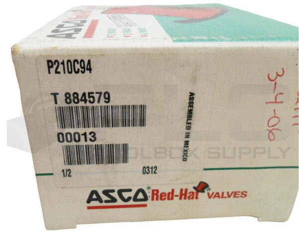 REPAIRED ASCO P210C94 AIR OPERATED PNEUMATIC VALVE T884579 - Image 6