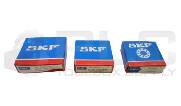 LOT OF 3 SEALED NEW SKF 6205 2RSJEM DEEP GROOVE BALL BEARING 1" ID 2" OD