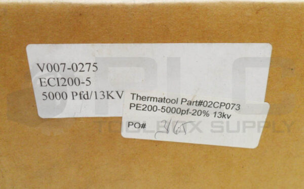 SEALED NEW VISHAY PE200-5000PF-20% CERAMIC CAPACITOR 02CP073 V007-0275 ECI200-5 - Image 3