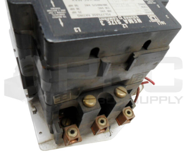 SQUARE D 8536 SEG-1 /A MOTOR STARTER 600VAC 50HP W/ 31074-400-38 COIL - Image 5