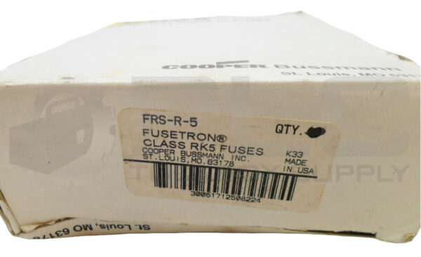 NEW BOX OF 3 BUSSMANN FRS-R-5 TIME DELAY FUSE 5A 600VAC *READ* - Image 5