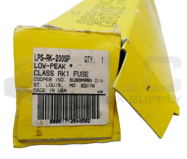 NEW BUSSMANN LPS-RK-200SP LOW PEAK FUSE 200A 600VAC *READ* - Image 5