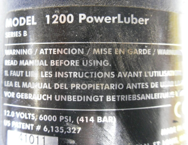 LINCOLN MODEL 1200 POWER LUBER GREASE GUN W/ CHARGER *NO BATTERY* - Image 8