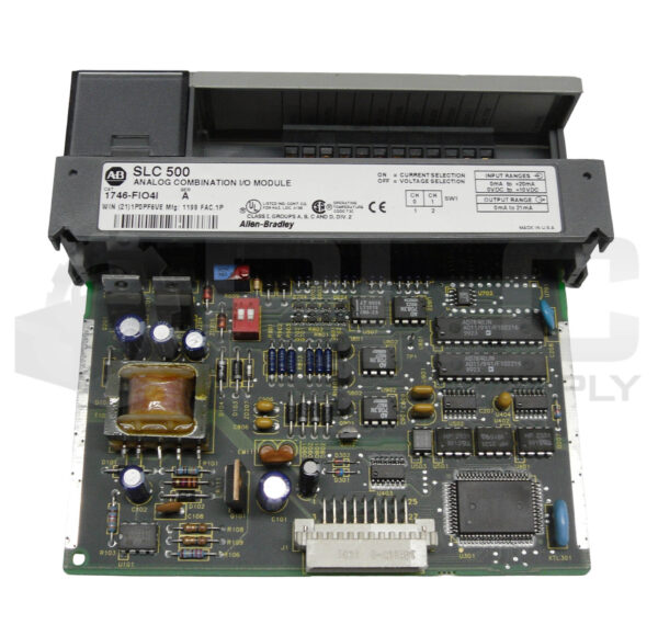 ALLEN BRADLEY 1746-FIO4I SER A SLC500 ANALOG COMBO I/O MODULE 1746-F1O41