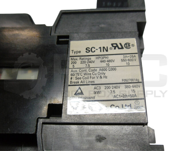 LOT OF 2 FUJI ELECTRIC SC-1N CONTACTOR SC25AA - Image 7