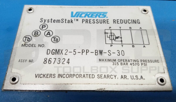 NEW VICKERS DGMX2-5-PP-BW-S-30 PRESSURE REDUCING VALVE, 867324 - Image 5