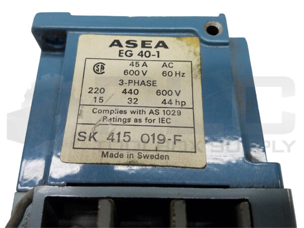 ASEA EFLG 40-2P DRIVE CONTACTOR 110-120V/60Hz, 302AN20P EFLG40-2P - Image 7