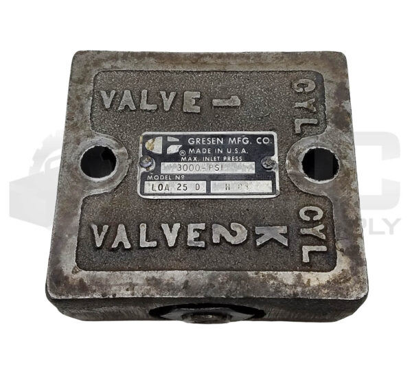 GRESEN LOA 25 D VAVLE 3000PSI 1/4, L0A-25-D LOA25D - Image 3