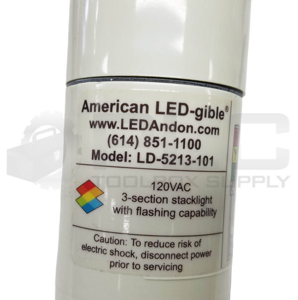 NEW LED ANDON LD-5213-101 LED TOWER LIGHT 120V - Image 4