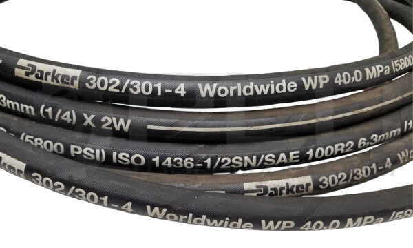 NEW PARKER 302/301-4 HYDRAULIC HOSE 1/4 x 2W, 25ft - Image 2