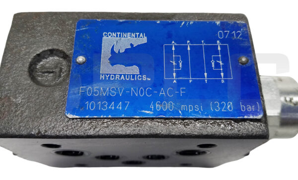 CONTINENTAL F05MSV-N0C-AC-F VAVLE 4600MPSI, 1013447 - Image 4