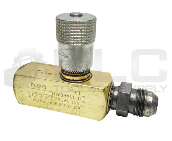 PARKER F600B IN-LINE FLOW CONTROL VALVE 3/8