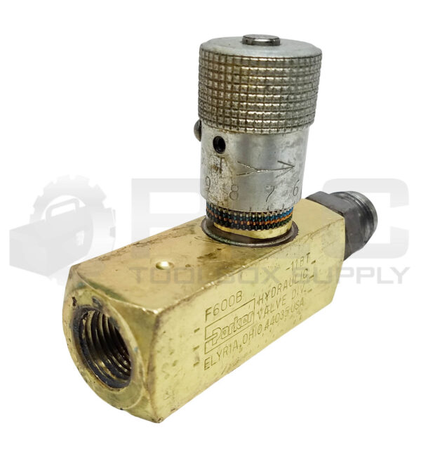 PARKER F600B IN-LINE FLOW CONTROL VALVE 3/8 - Image 2