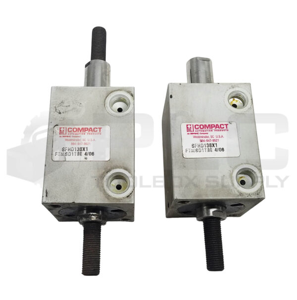 LOT OF 2 COMPACT SFHD138X1 PNEUMATIC CYLINDER