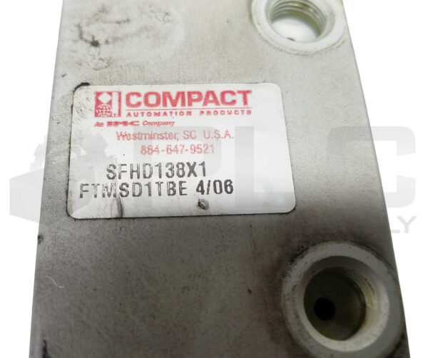 LOT OF 2 COMPACT SFHD138X1 PNEUMATIC CYLINDER - Image 4