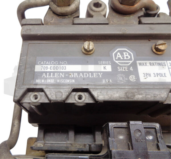 ALLEN BRADLEY 709-EOD103 Ser. K MOTOR STARTER, 120V 60CY / 110V 50CY *READ* - Image 6