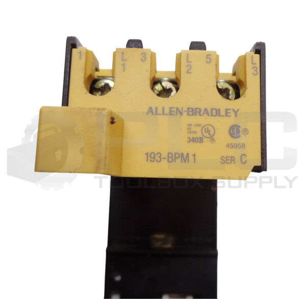 ALLEN BRADLEY 193-BSA 90 /B OVERLOAD RELAY W/ 193-BPM 1 /C MOUNTING ADAPTER BASE - Image 5