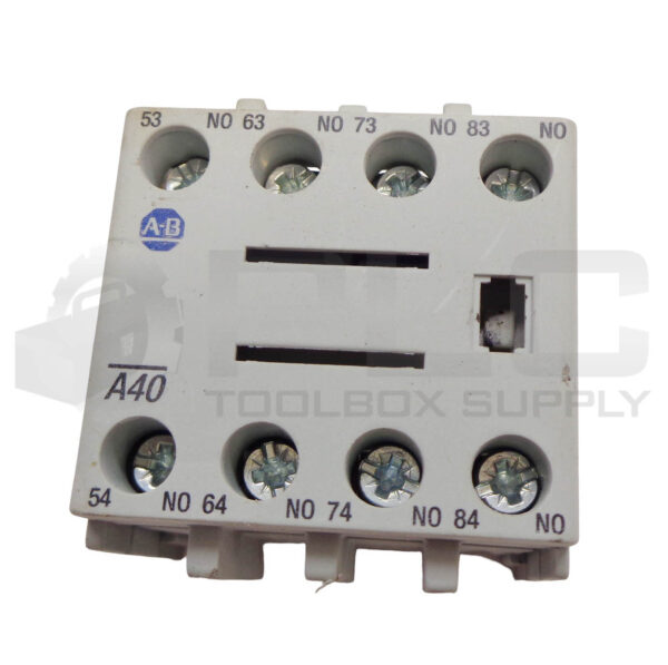 ALLEN BRADLEY 100-F SER B A40 CONTACT BLOCK - Image 3