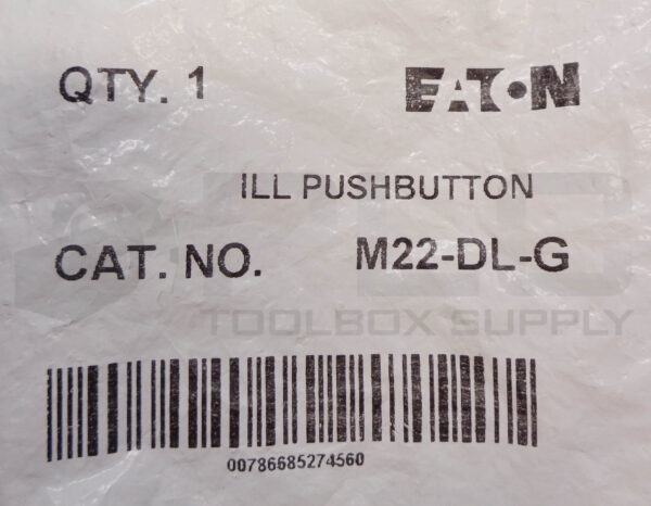 SEALED NEW EATON M22-DL-G GREEN ILLUMINATED PUSHBUTTON - Image 4