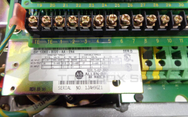 ALLEN BRADLEY 1336S-B020-AA-EN4 SER D AC SERVO DRIVE 1201-HA2 SER B *READ* - Image 9