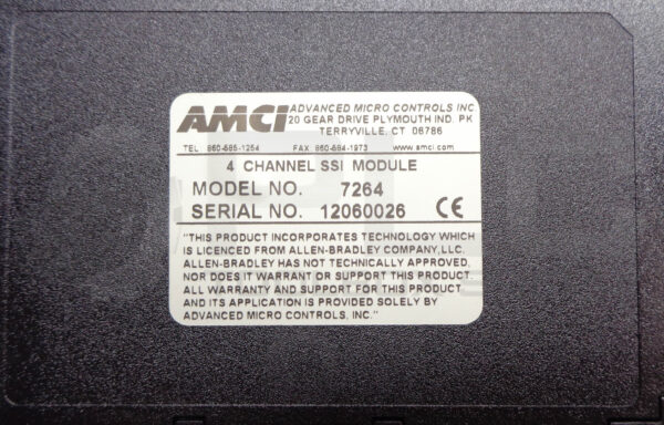 AMCI 7264 4 CHANNEL SSI MODULE - Image 5