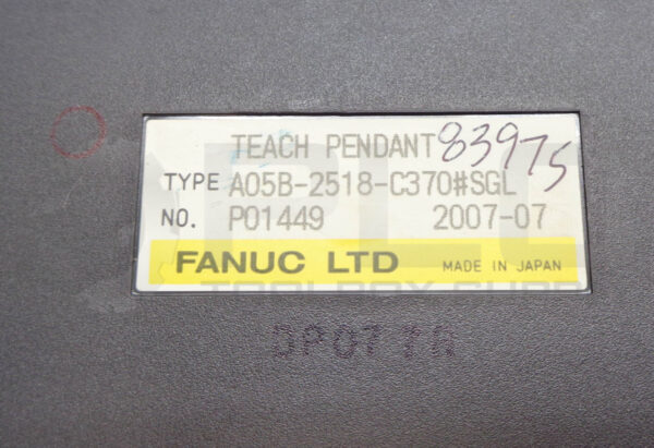 REPAIRED FANUC A05B-2518-C370#SGL TEACH PENDANT - Image 8