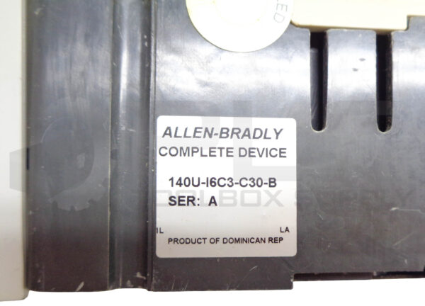 ALLEN BRADLEY 140U-I6C3-C30 (A) CIRCUIT BREAKER 30AMP 3P 140U-I6C3-C30-B - Image 6