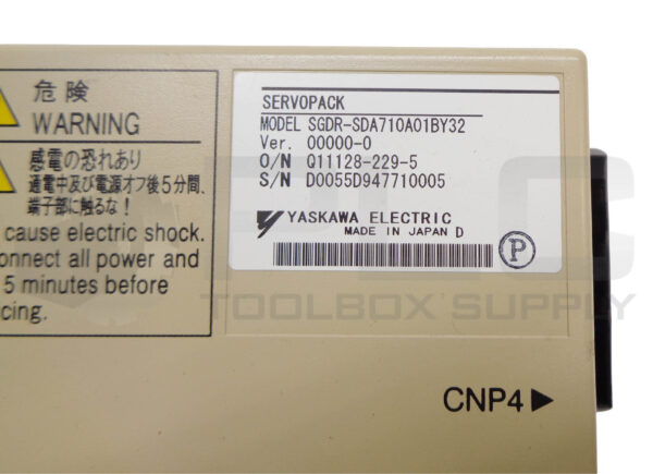 YASKAWA SGDR-SDA710A01BY32 SERVO DRIVE SERVOPACK - Image 4