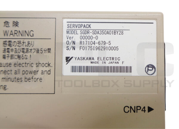 YASKAWA SGDR-SDA350A01BY28 AC SERVO DRIVE SERVOPACK - Image 4