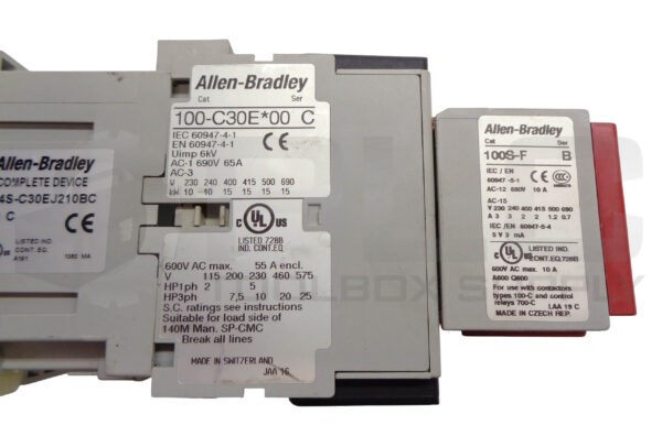ALLEN BRADLEY 104S-C30EJ210BC SER C SAFETY REVERSING CONTACTORS 24VDC E - Image 8