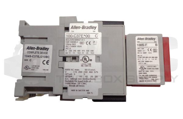 ALLEN BRADLEY 104S-C37EJ210BC SER C SAFETY REVERSING CONTACTORS 24VDC E - Image 6