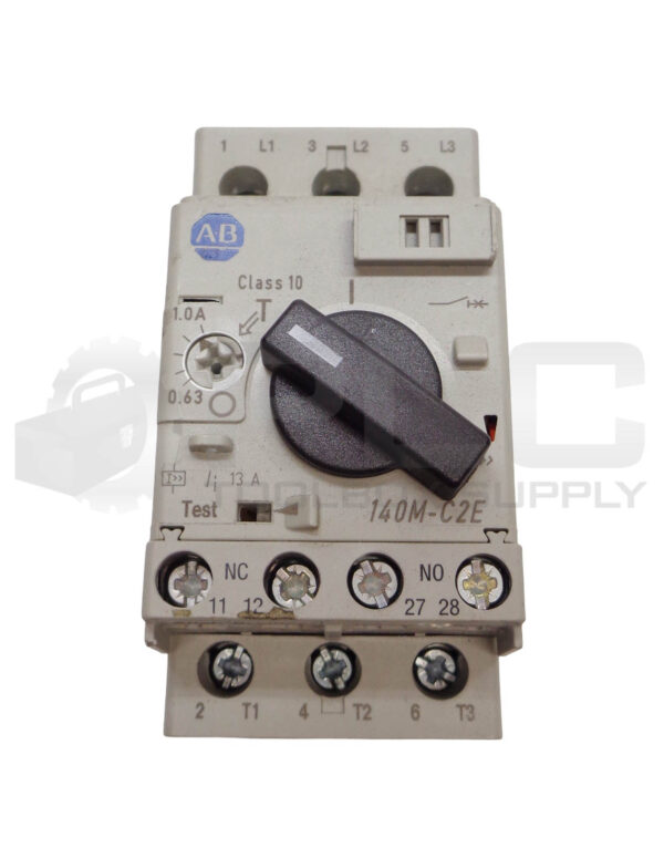 ALLEN BRADLEY 140M-C2E-B10 /C CIRCUIT BREAKER W/ 140M-C-AFAR10A01 /A AUX CONTACT - Image 3