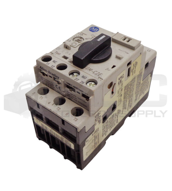 ALLEN BRADLEY 140M-C2E-B16 /C CIRCUIT BREAKER W/ 140M-C-AFAR10A01 /A AUX CONTACT