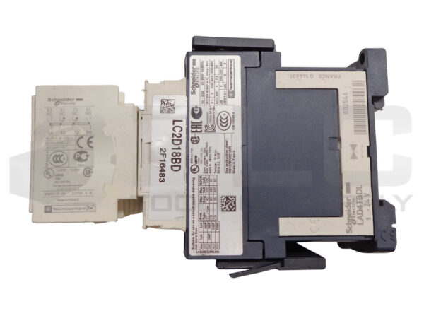 SCHNEIDER / TELEMECANIQUE LC2D18REQ3827G19 REVERSING CONTACTOR LAD4TBDL 802546 - Image 4