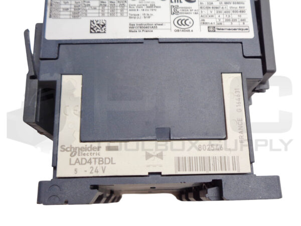 SCHNEIDER / TELEMECANIQUE LC2D18REQ3827G19 REVERSING CONTACTOR LAD4TBDL 802546 - Image 7