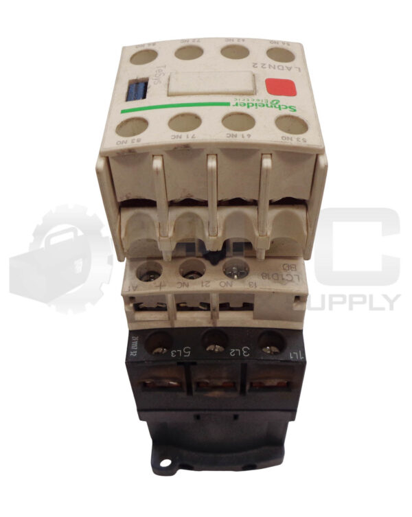 SCHNEIDER / TELEMECANIQUE LC1D18REQ3826G21 CONTACTOR 24VDC LAD4TBDL 802546 - Image 3